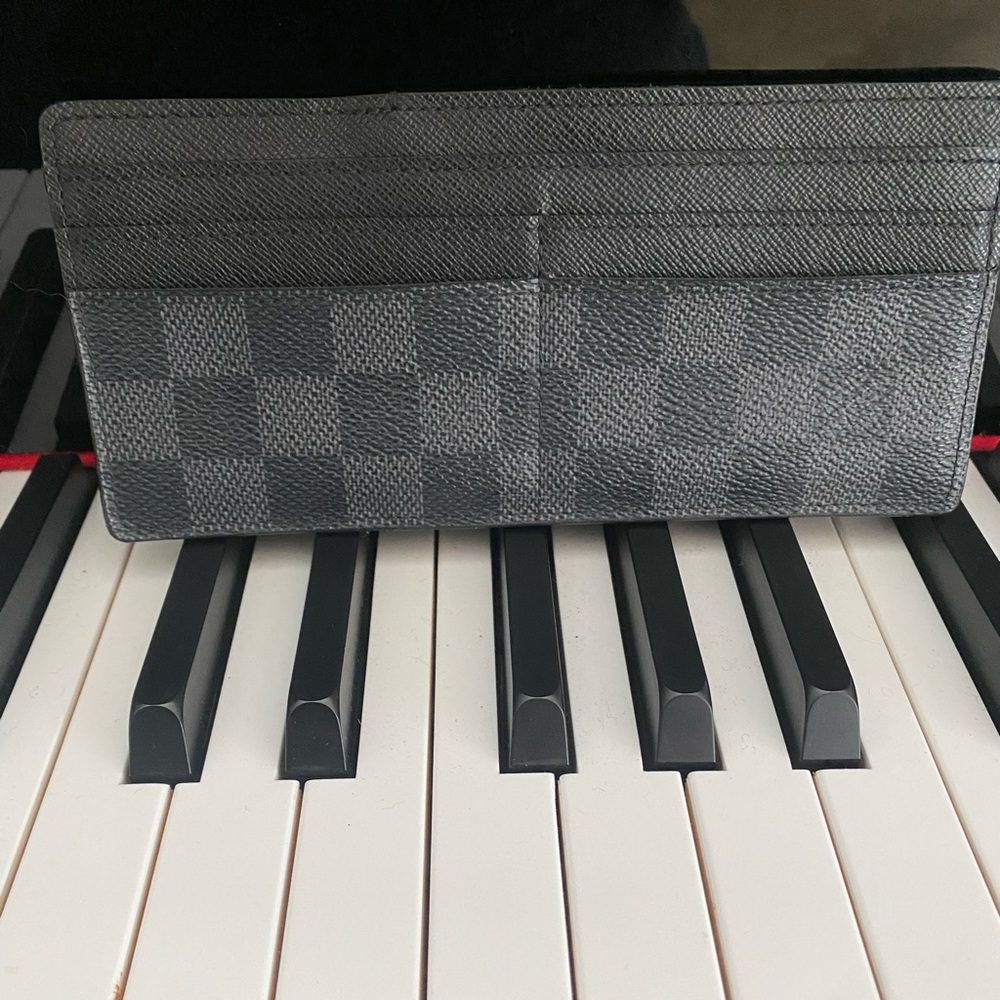 Damier Graphite long card holder